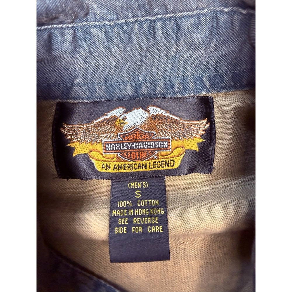 Vintage Harley-Davidson Motorcycles Shirt Men's Small Fit Graphic Workwear - Picture 3 of 8